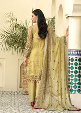 Areesha Embroidered Chiffon Unstitched 3 Piece Suit - 02